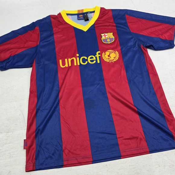 FC Barcelona Lionel Messi Official Unicef Football Shirt Jersey Men's Size L - Picture 2 of 8